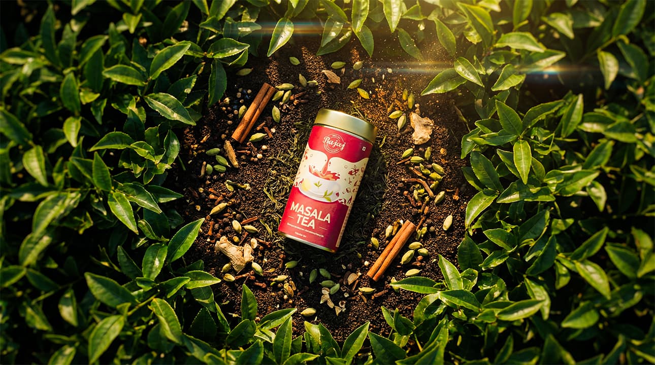 Brand storytelling video showcasing tea production for Bajaj Tea.